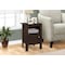 Monarch Specialties Accent Table - Espresso Night Stand With Storage I 2135 - alternate 4